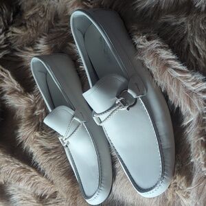 Salvatore Ferragamo Driving Shoes Moccasin Loafers Street Style Plain Leather